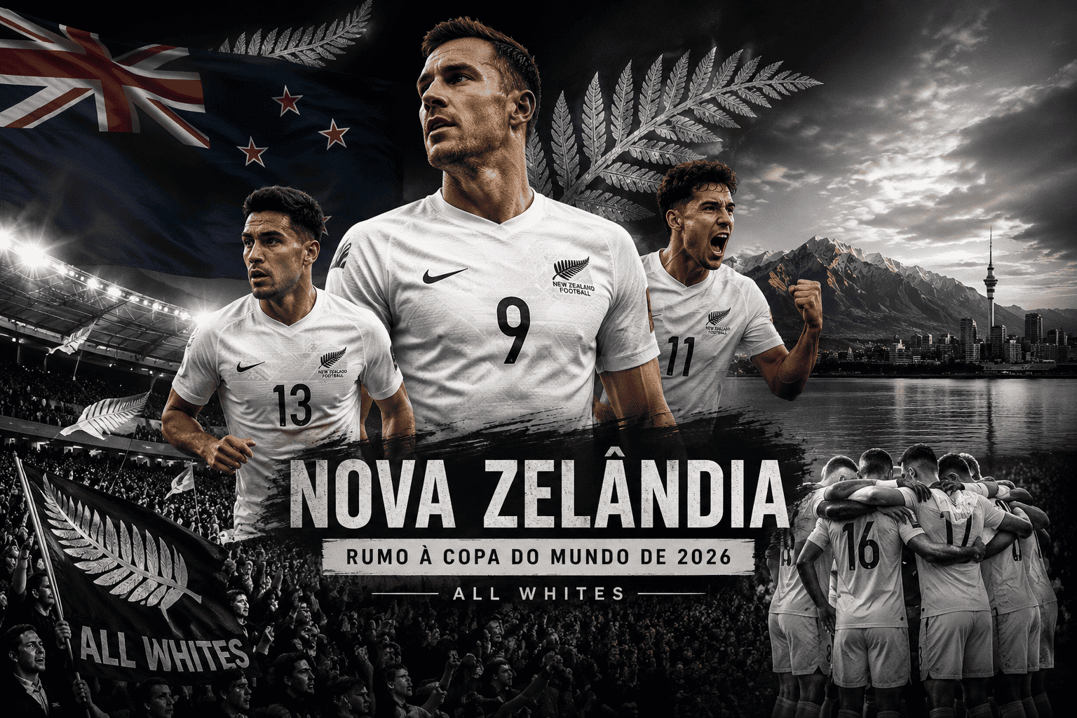 Como a Nova Zelândia chega para a Copa do Mundo de 2026: elenco, destaques e chances