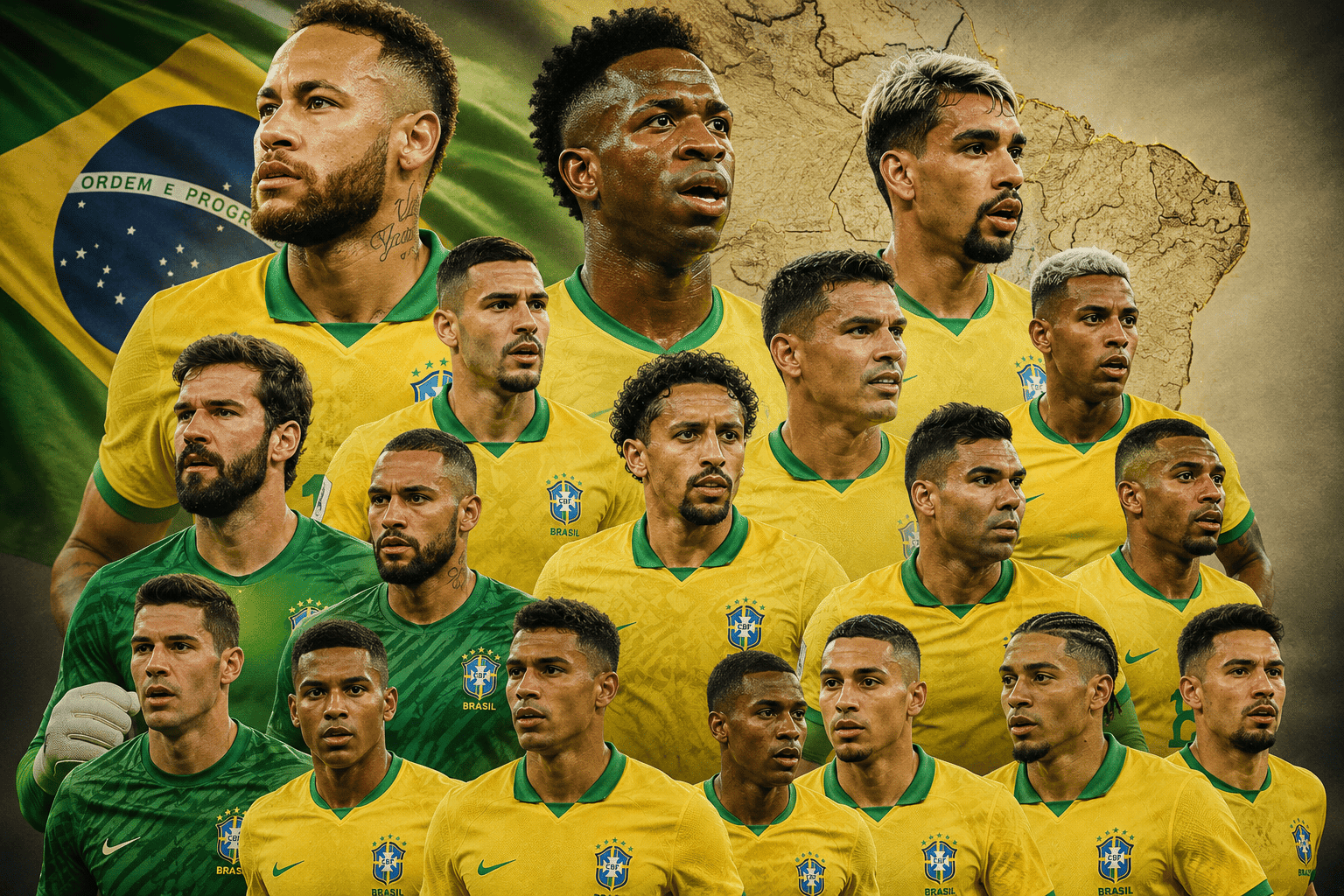 O mapa da Seleção: onde nasceram os convocados para a Copa?